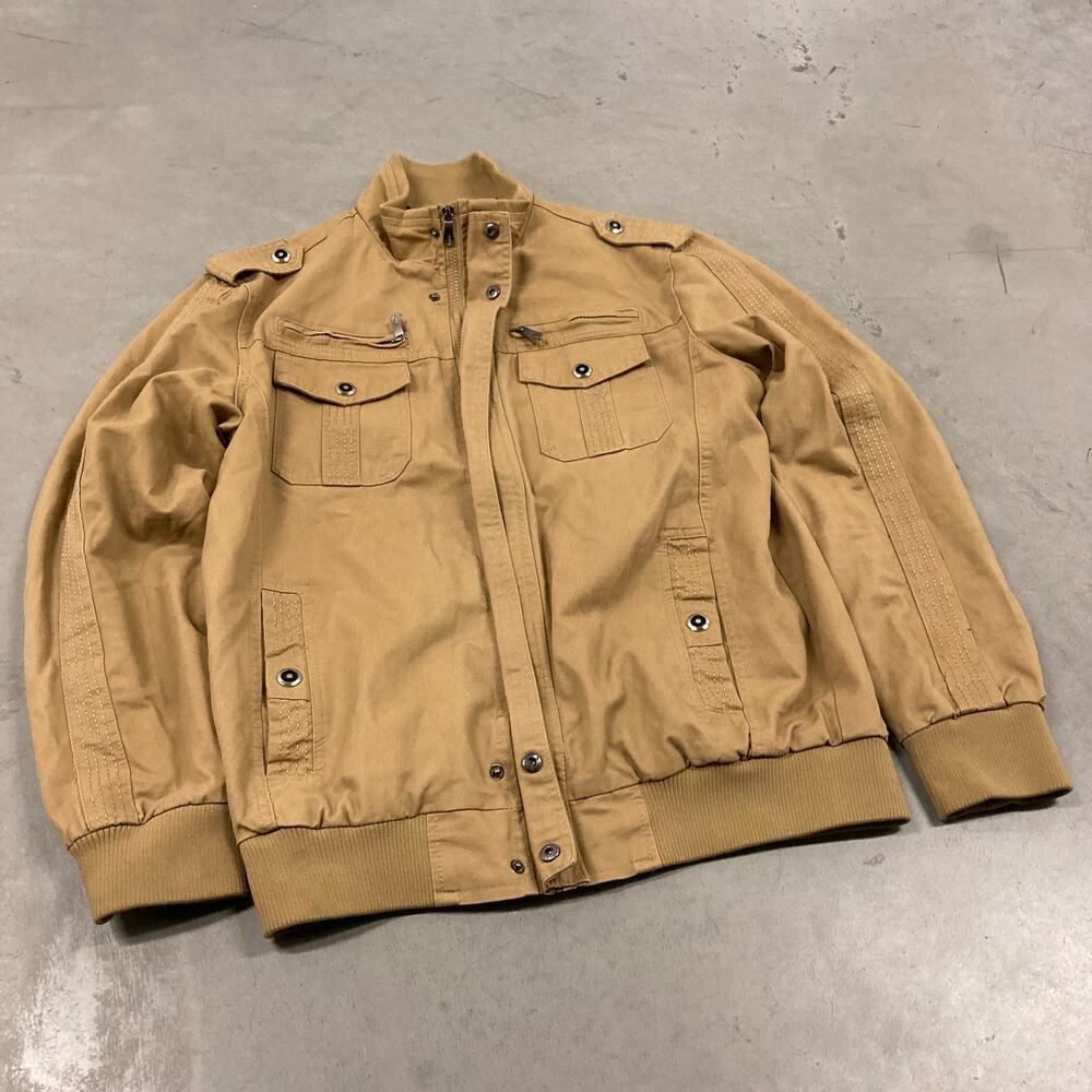 vintage y2k military avant guard bomber jacket